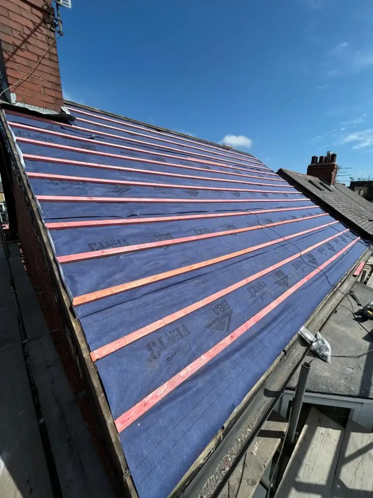 New roof being installed in Congleton, Cheshire